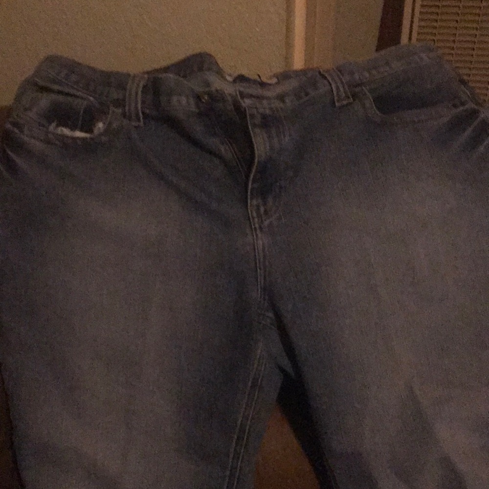 Tommy Hilfiger Womens Capri Pant Size 22 Denim Jeans Cropped Blue Jean